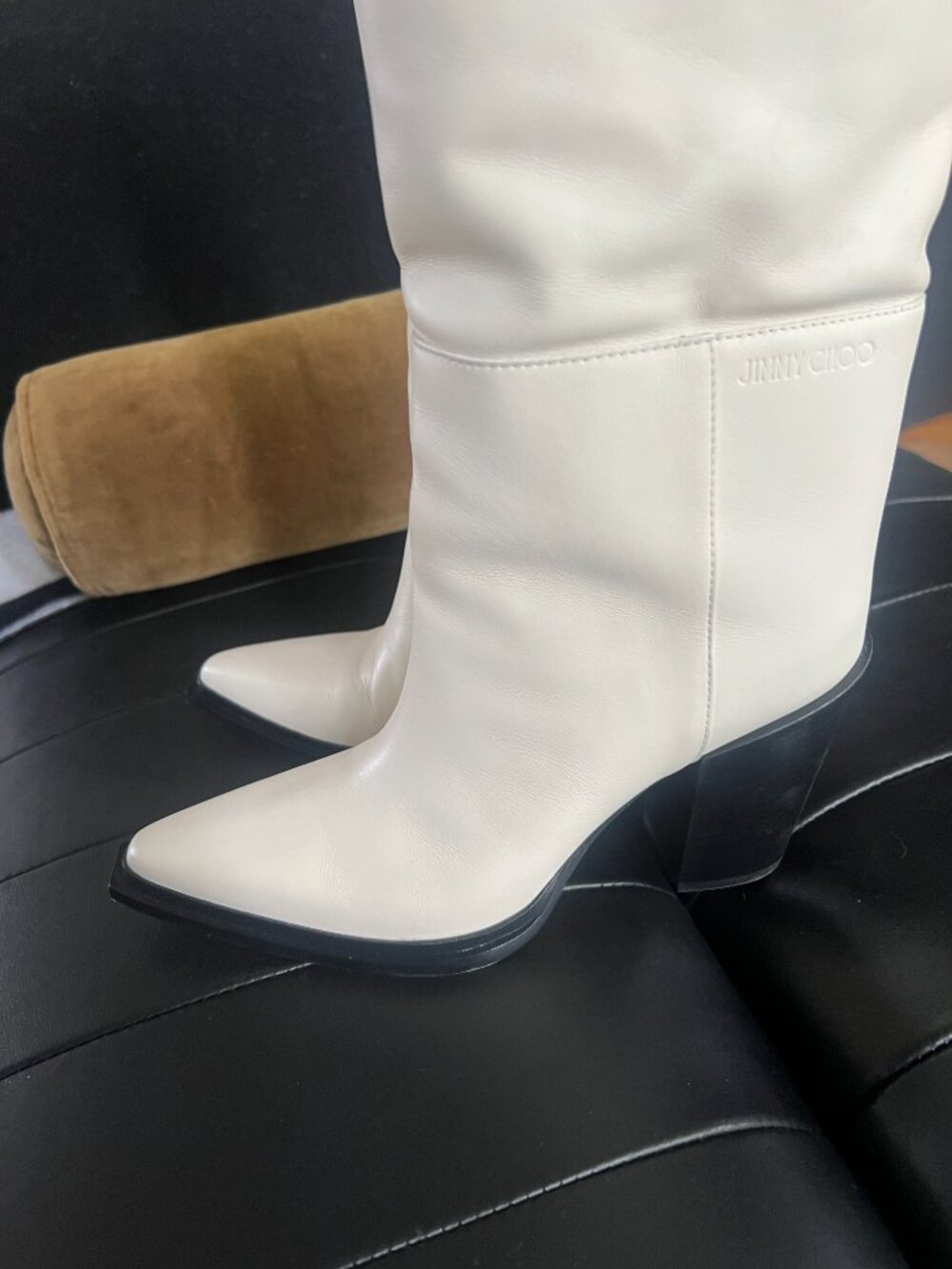 Jimmy Choo Cece Tall Boots - 80mm heel, 8.5 - Never Worn - Picture 9 of 16